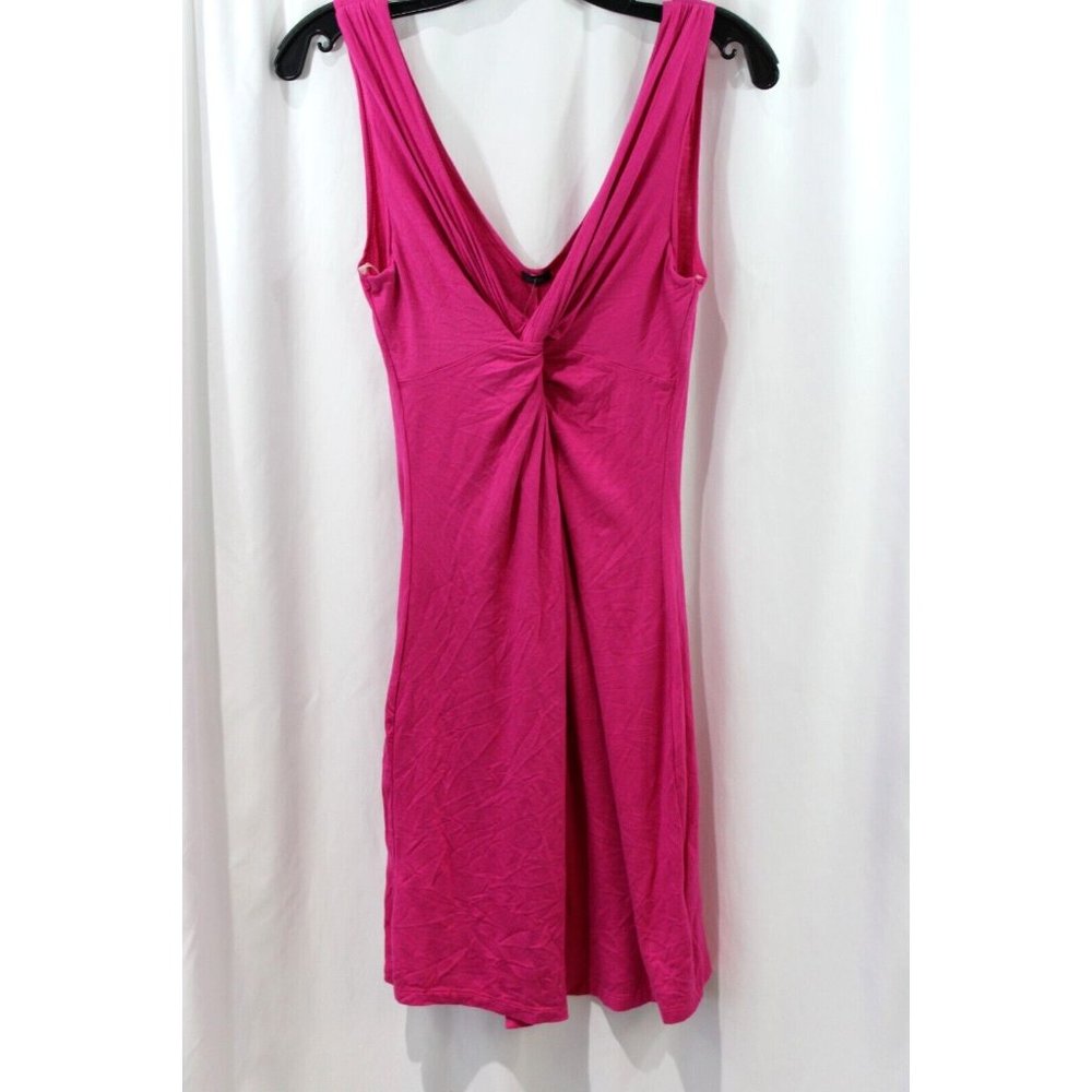 Aziz Womens Juniors Pink Sleeveless Twist Front Dress M NWT